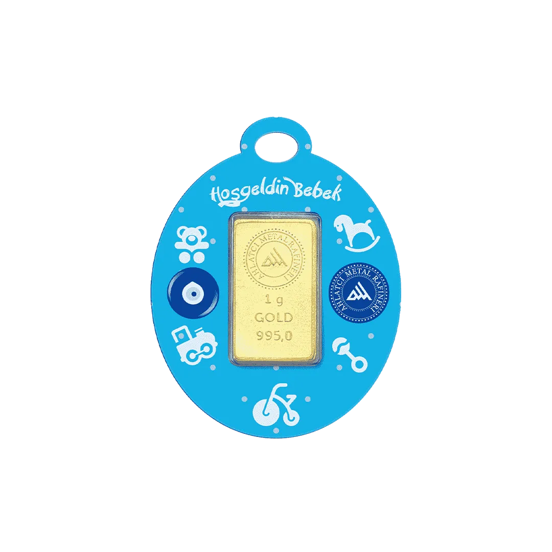 1 gr altın erkek bebek 24 ayar