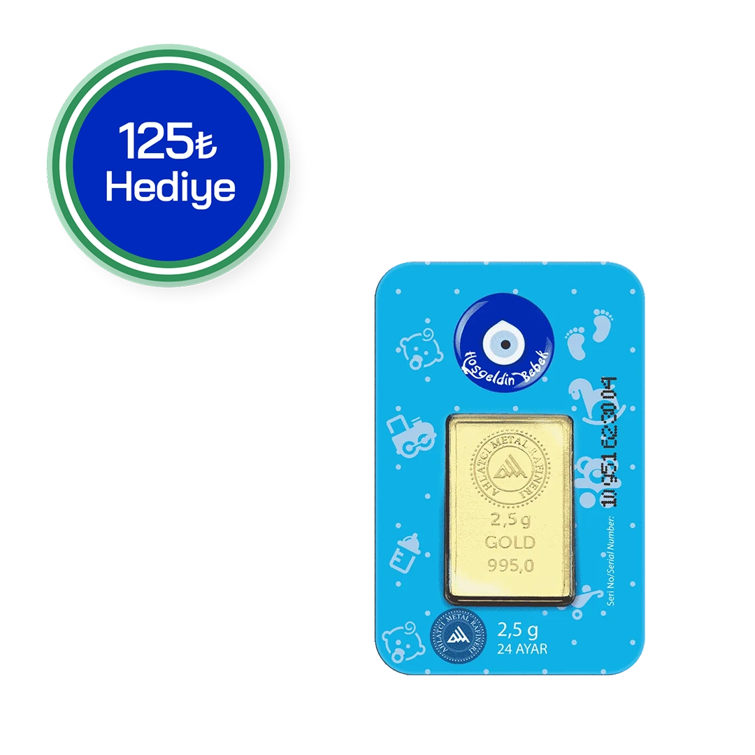 2.5 gr altın erkek bebek 24 ayar