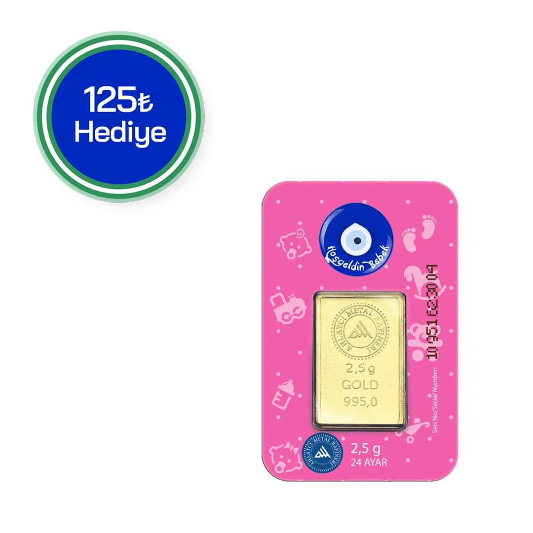 2.5 gr altın kız bebek 24 ayar