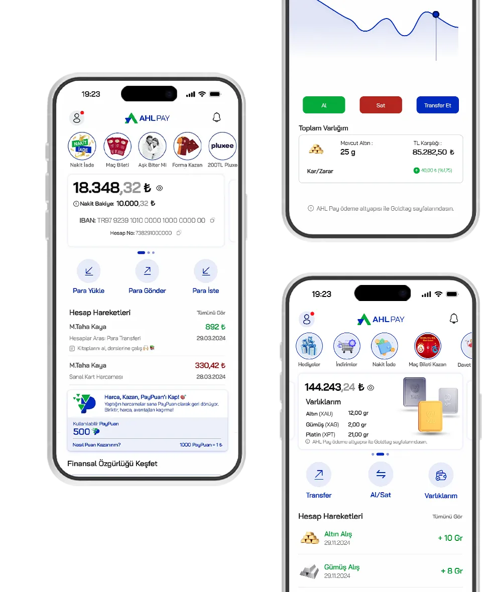 App screens