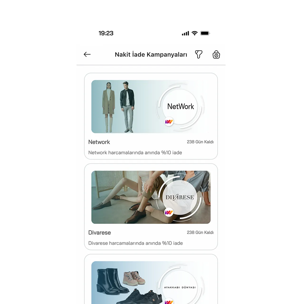 App screen